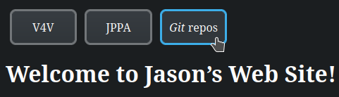 The Git repos list is in the nav bar at the top of the page.